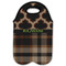 Moroccan & Plaid Double Wine Tote - Flat (new)