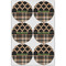 Moroccan & Plaid Drink Topper - Large - Set of 6