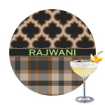 Moroccan & Plaid Printed Drink Topper (Personalized)