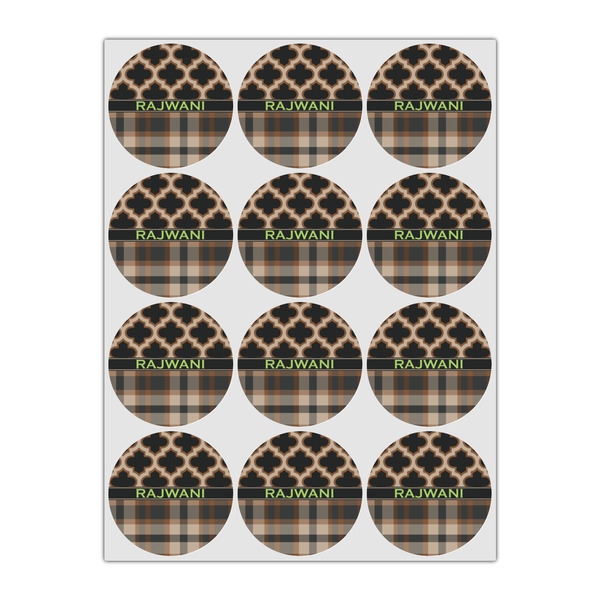 Moroccan & Plaid Drink Topper - Small - Set of 12