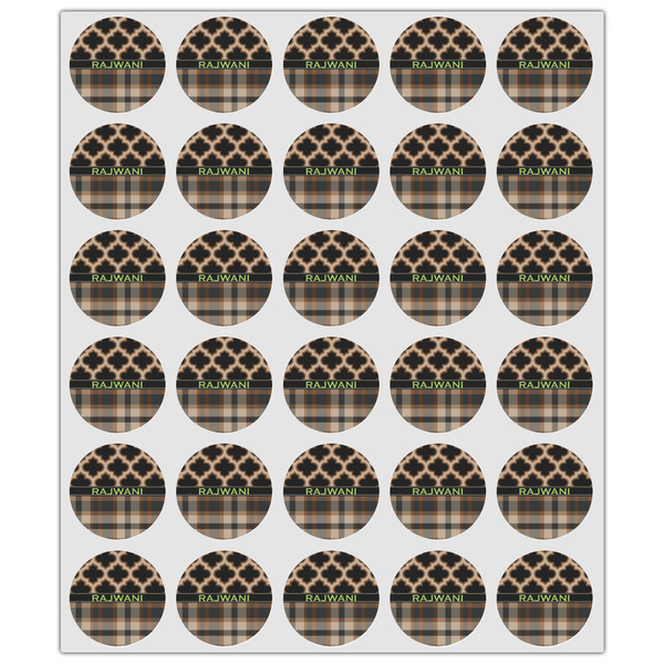 Moroccan & Plaid Drink Topper - XSmall - Set of 30