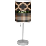 Moroccan & Plaid Lamp with Drum Shade (Personalized)