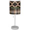 Moroccan & Plaid Drum Lampshade with base included