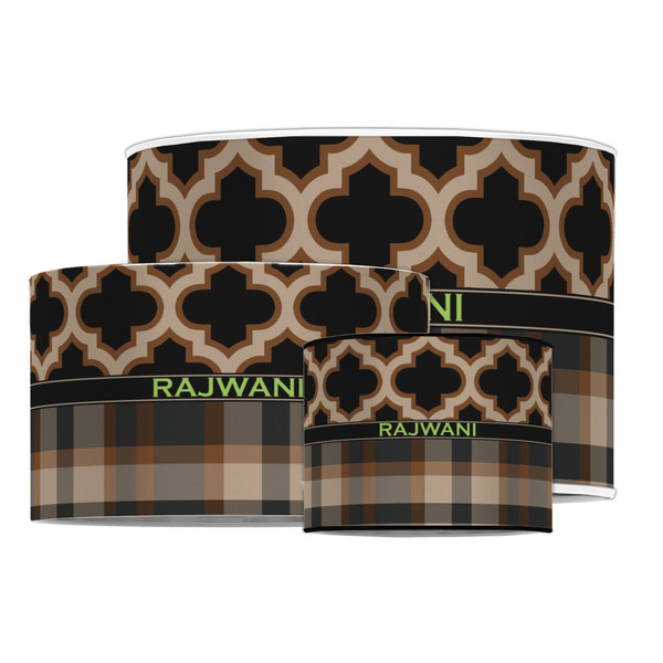 Moroccan & Plaid Drum Lampshades - MAIN