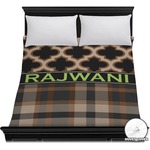 Moroccan & Plaid Duvet Cover - Full / Queen (Personalized)
