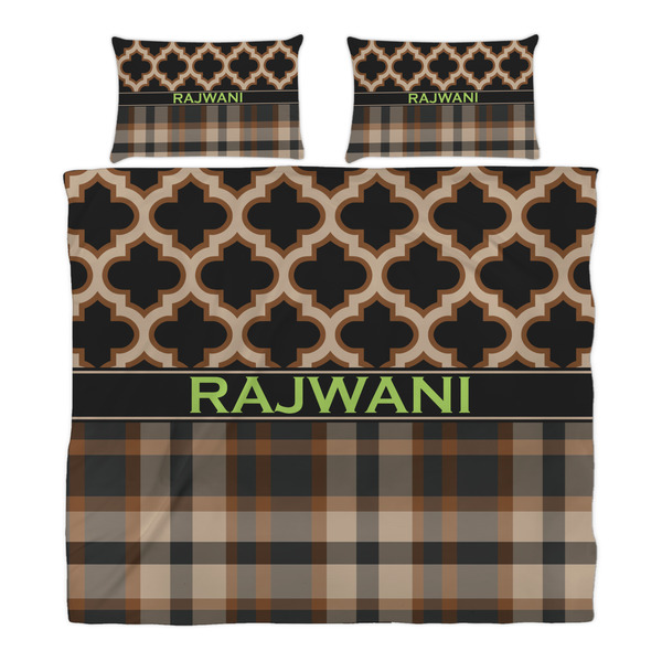 Moroccan & Plaid Duvet Cover Set - King - Alt Approval
