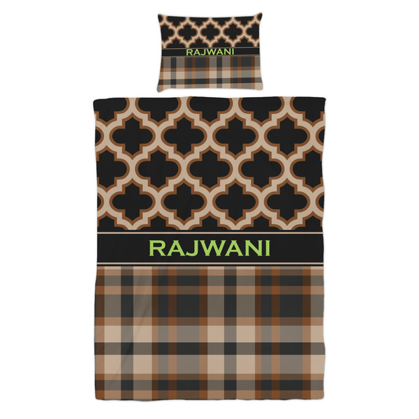 Moroccan & Plaid Duvet Cover Set - Twin - Alt Approval