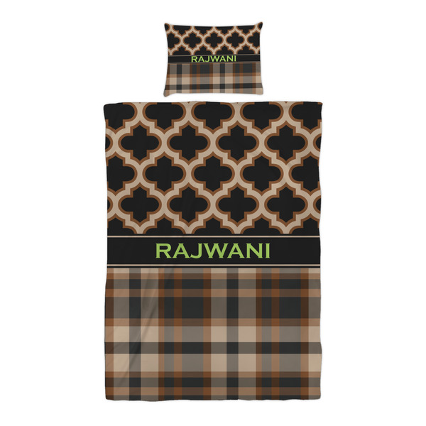Moroccan & Plaid Duvet Cover Set - Twin XL - Alt Approval