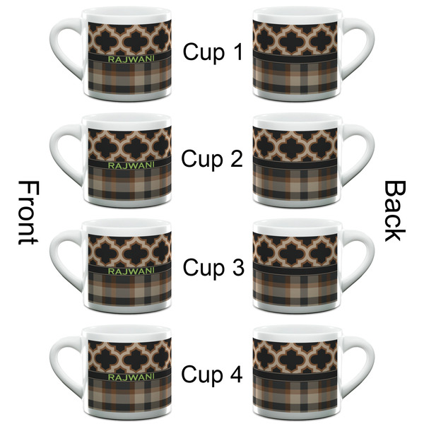 Moroccan & Plaid Espresso Cup - 6oz (Double Shot Set of 4) APPROVAL