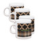 Moroccan & Plaid Single Shot Espresso Cups - Set of 4 (Personalized)