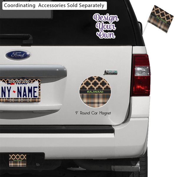 Moroccan & Plaid Exterior Car Accessories