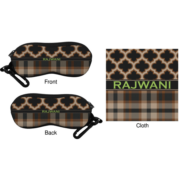 Moroccan & Plaid Eyeglass Case & Cloth (Approval)