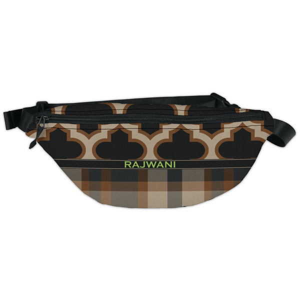 Custom Moroccan & Plaid Fanny Pack - Classic Style (Personalized)