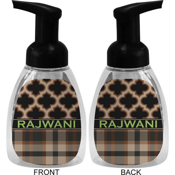 Moroccan & Plaid Foam Soap Bottle (Front & Back)