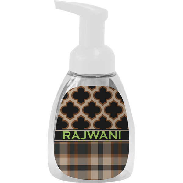 Custom Moroccan & Plaid Foam Soap Bottle (Personalized)