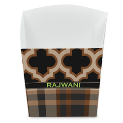 Moroccan & Plaid French Fry Favor Boxes (Personalized)