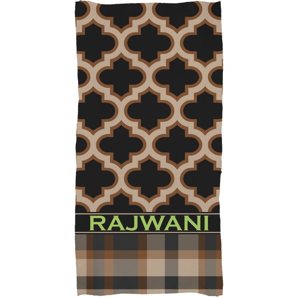 Moroccan & Plaid Full Sized Bath Towel - Apvl