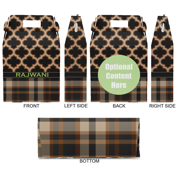 Moroccan & Plaid Gable Favor Box - Approval
