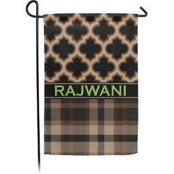 Moroccan & Plaid Garden Flag (Personalized)