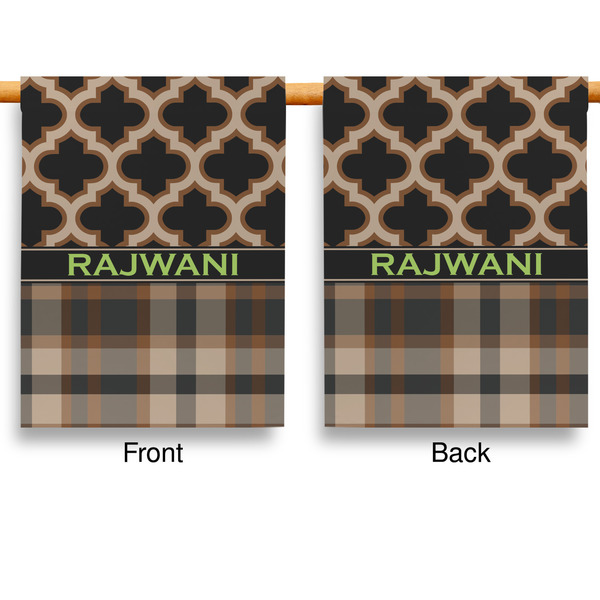Moroccan & Plaid Garden Flags - Large - Double Sided - APPROVAL