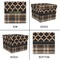 Moroccan & Plaid Gift Boxes with Lid - Canvas Wrapped - Large - Approval