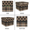 Moroccan & Plaid Gift Boxes with Lid - Canvas Wrapped - Medium - Approval