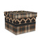 Moroccan & Plaid Gift Boxes with Lid - Canvas Wrapped - Medium - Front/Main