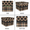 Moroccan & Plaid Gift Boxes with Lid - Canvas Wrapped - Small - Approval