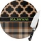 Moroccan & Plaid Glass Cutting Board (Personalized)