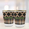 Moroccan & Plaid Glass Shot Glass - with gold rim - LIFESTYLE