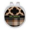 Moroccan & Plaid Golf Ball Marker - Hat Clip - Silver
