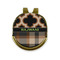 Moroccan & Plaid Golf Ball Hat Marker Hat Clip - Front & Back