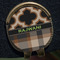 Moroccan & Plaid Golf Ball Marker Hat Clip - Gold - Close Up