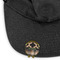 Moroccan & Plaid Golf Ball Marker Hat Clip - Main - GOLD