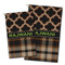 Moroccan & Plaid Golf Towel - PARENT (small and large)