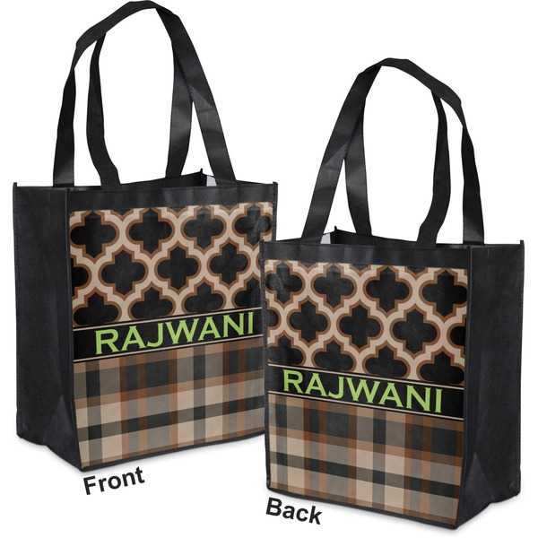 Moroccan & Plaid Grocery Bag - Apvl