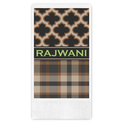 Moroccan & Plaid Guest Towels - Full Color (Personalized)