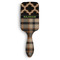 Moroccan & Plaid Hair Brush - Front View