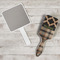 Moroccan & Plaid Hair Brush - In Context