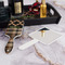 Moroccan & Plaid Hair Brush - With Hand Mirror