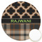 Moroccan & Plaid Icing Circle - Large - Front