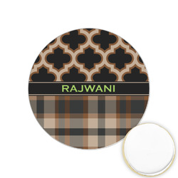 Moroccan & Plaid Printed Cookie Topper - 1.25" (Personalized)