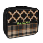 Moroccan & Plaid Insulated Lunch Bag (Personalized)