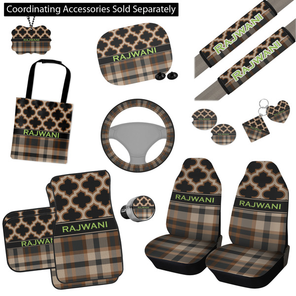 Moroccan & Plaid Interior Car Accessories