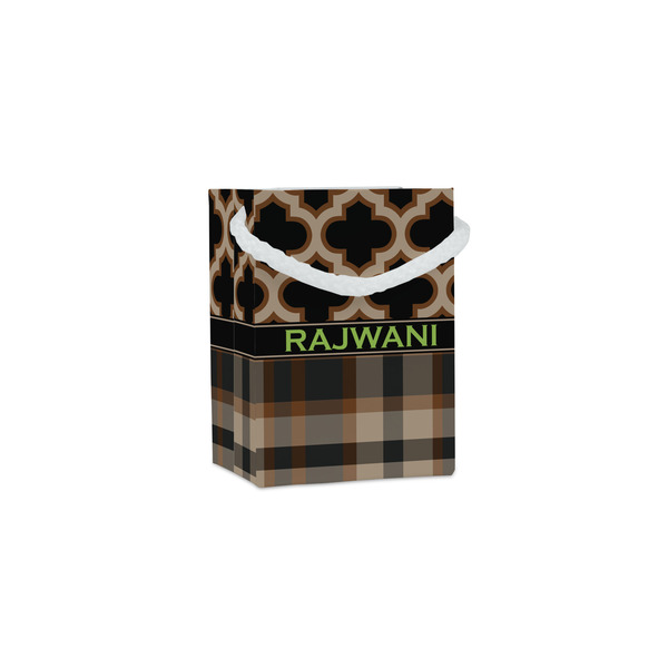 Custom Moroccan & Plaid Jewelry Gift Bags (Personalized)