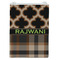 Moroccan & Plaid Jewelry Gift Bag - Matte - Front