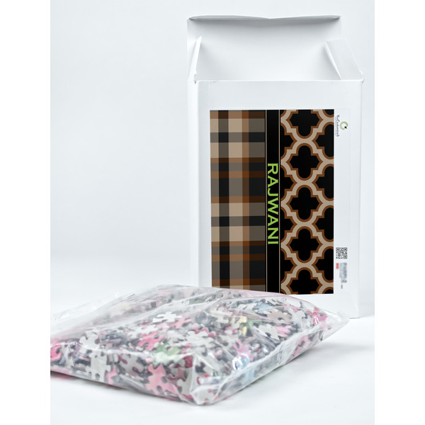 Moroccan & Plaid Jigsaw Puzzle 1014 Piece - Box
