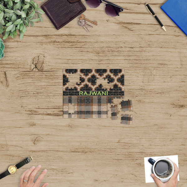 Moroccan & Plaid Jigsaw Puzzle 110 Piece - In Context