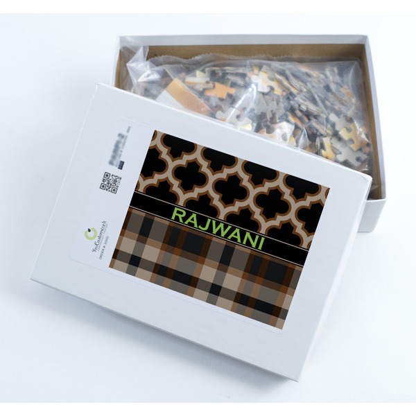 Moroccan & Plaid Jigsaw Puzzle 252 Piece - Box