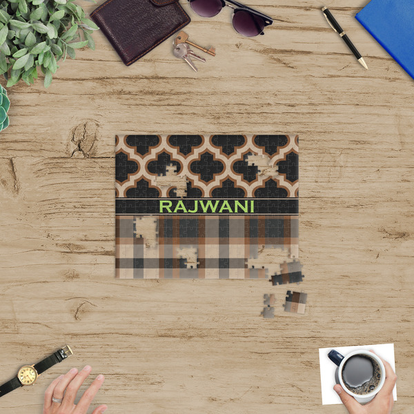Moroccan & Plaid Jigsaw Puzzle 252 Piece - In Context